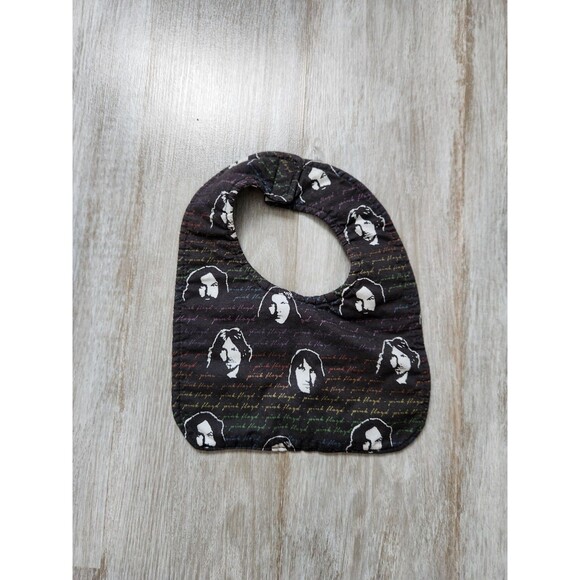 Unbranded Other - Pink Floyd Baby Bib Black White Band Members Music Merchandise EUC